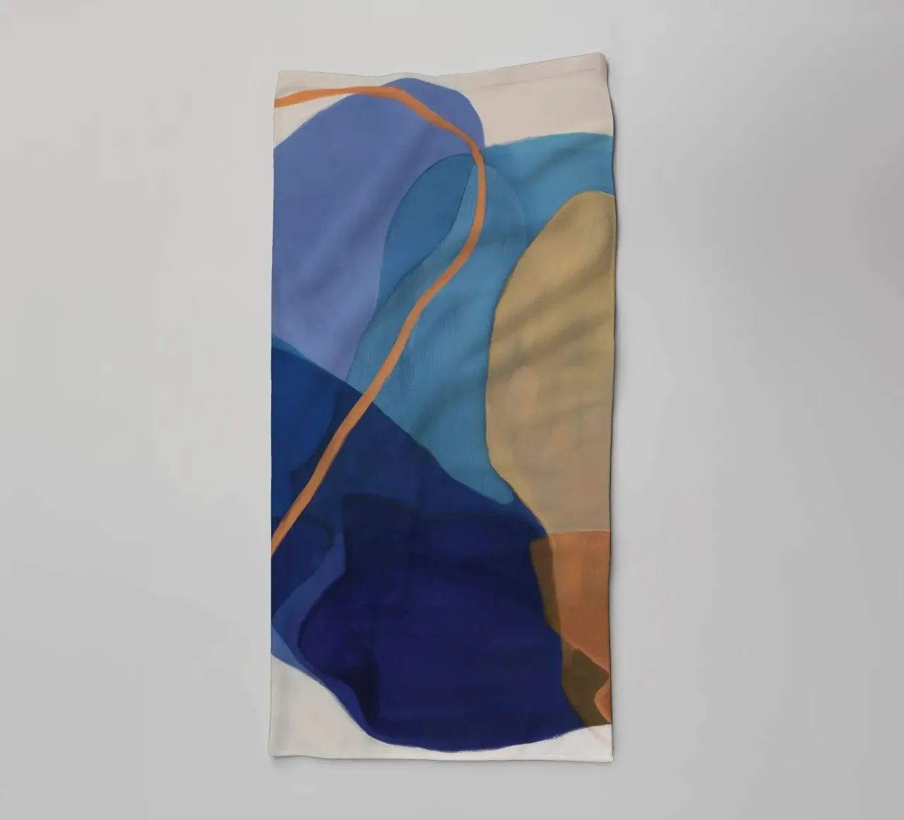 Ocker Chiffre Bold Handtuch von Vivid Reverie