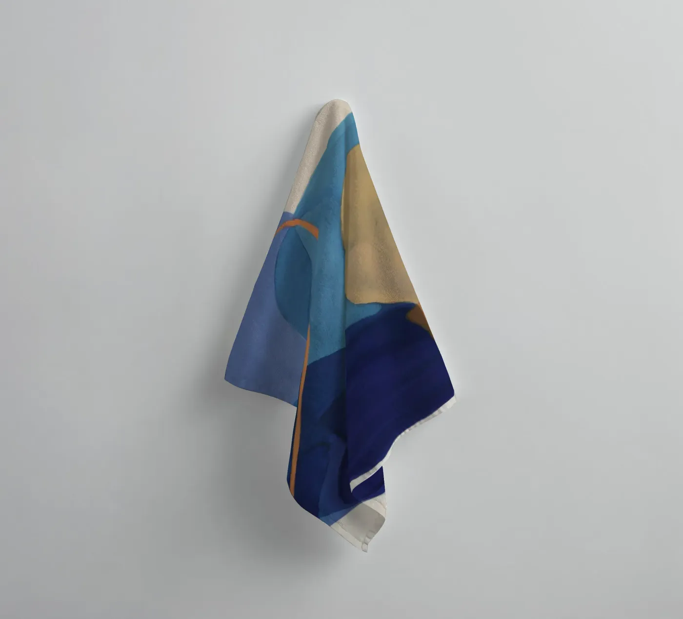 Ochre Cipher Bold towel by Vivid Reverie