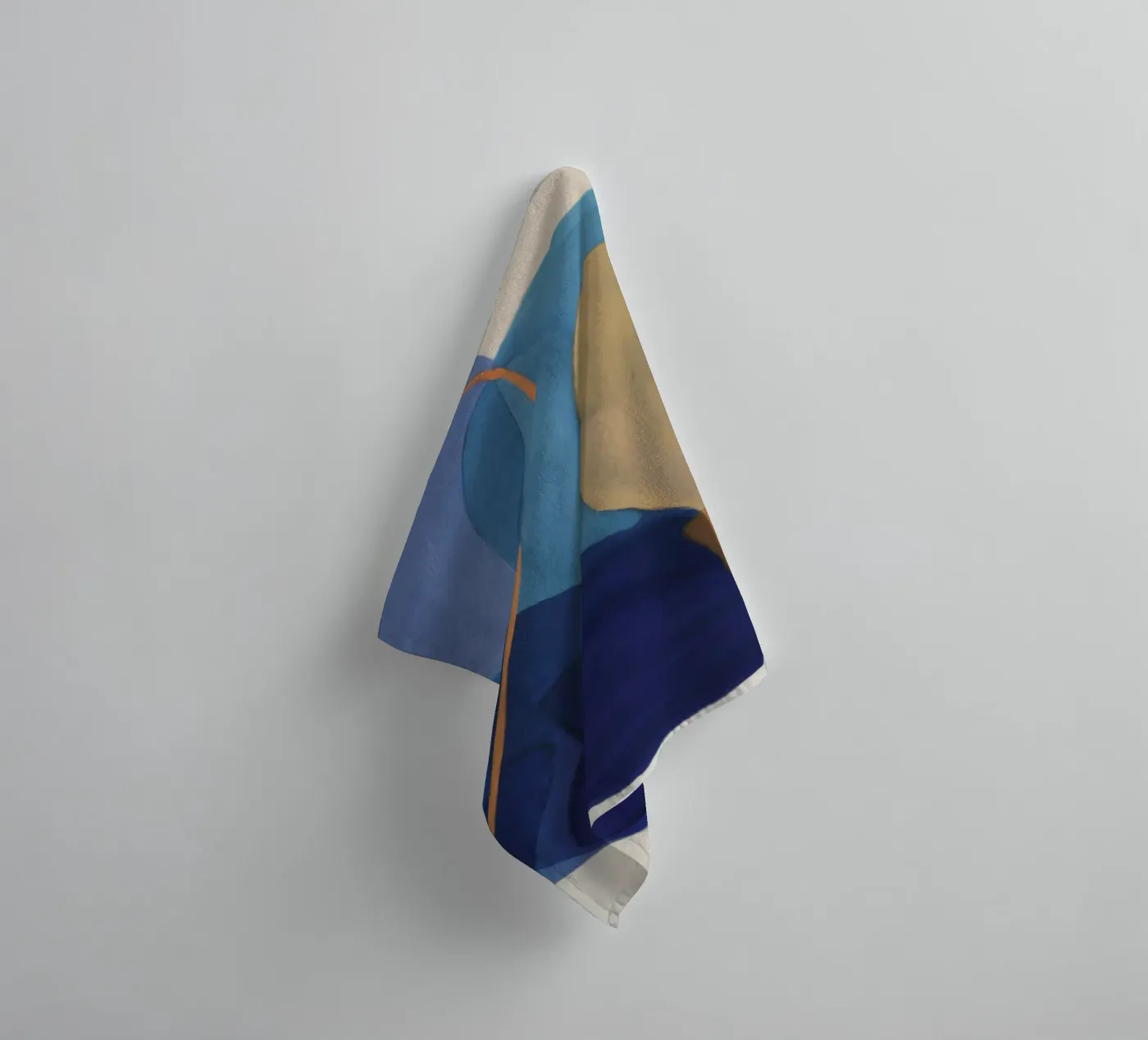 Oker Cijfer Vet badhanddoek van Vivid Reverie