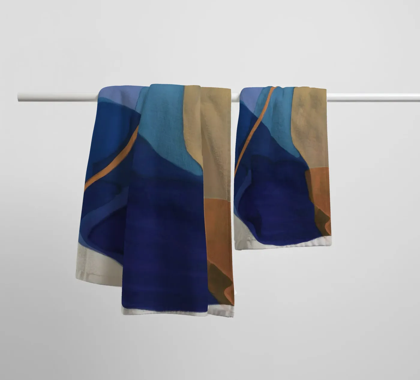 Oker Cijfer Vet badhanddoek van Vivid Reverie