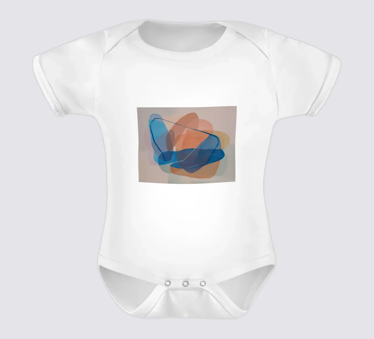 Aether Drift Farbtöne Kurzarm Babybody von Vivid Reverie
