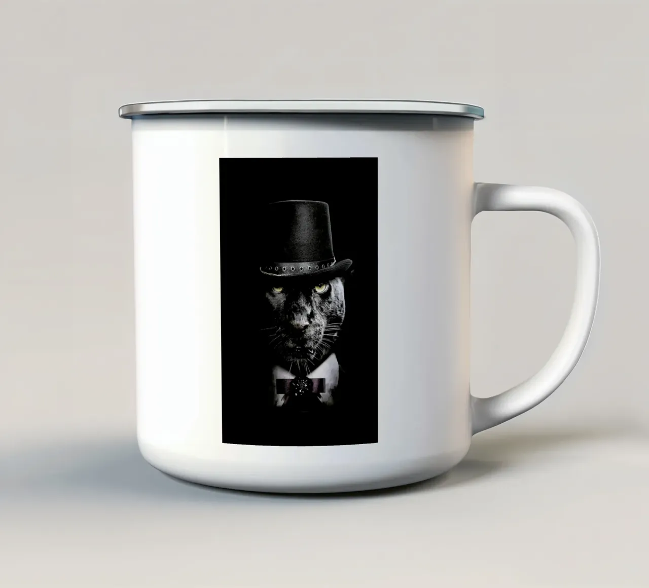 Classy Panther tazza in smalto da Wouter Rikken