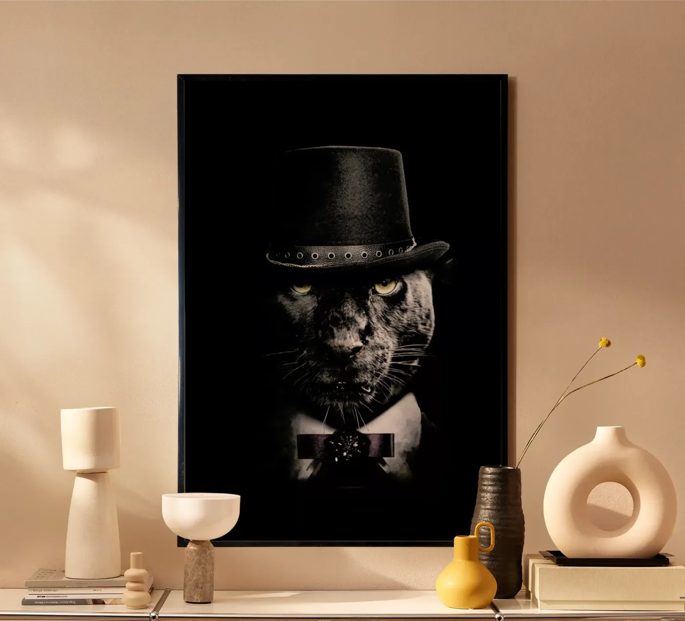 Classy Panther poster van Wouter Rikken