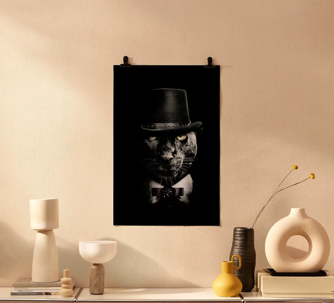 Classy Panther poster van Wouter Rikken