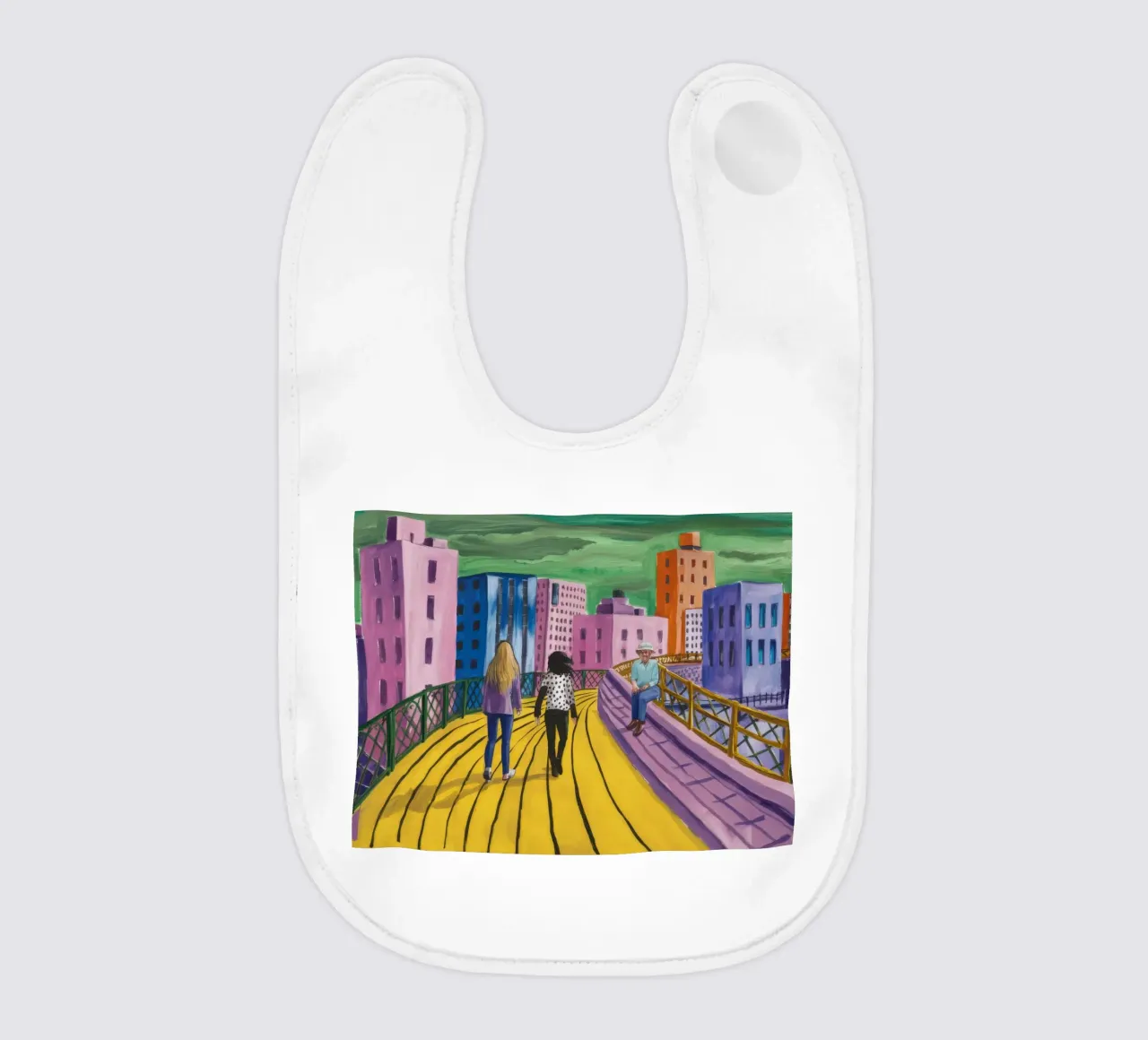 Viaggio dei camminatori sul ponte bavaglino da Silk Palette