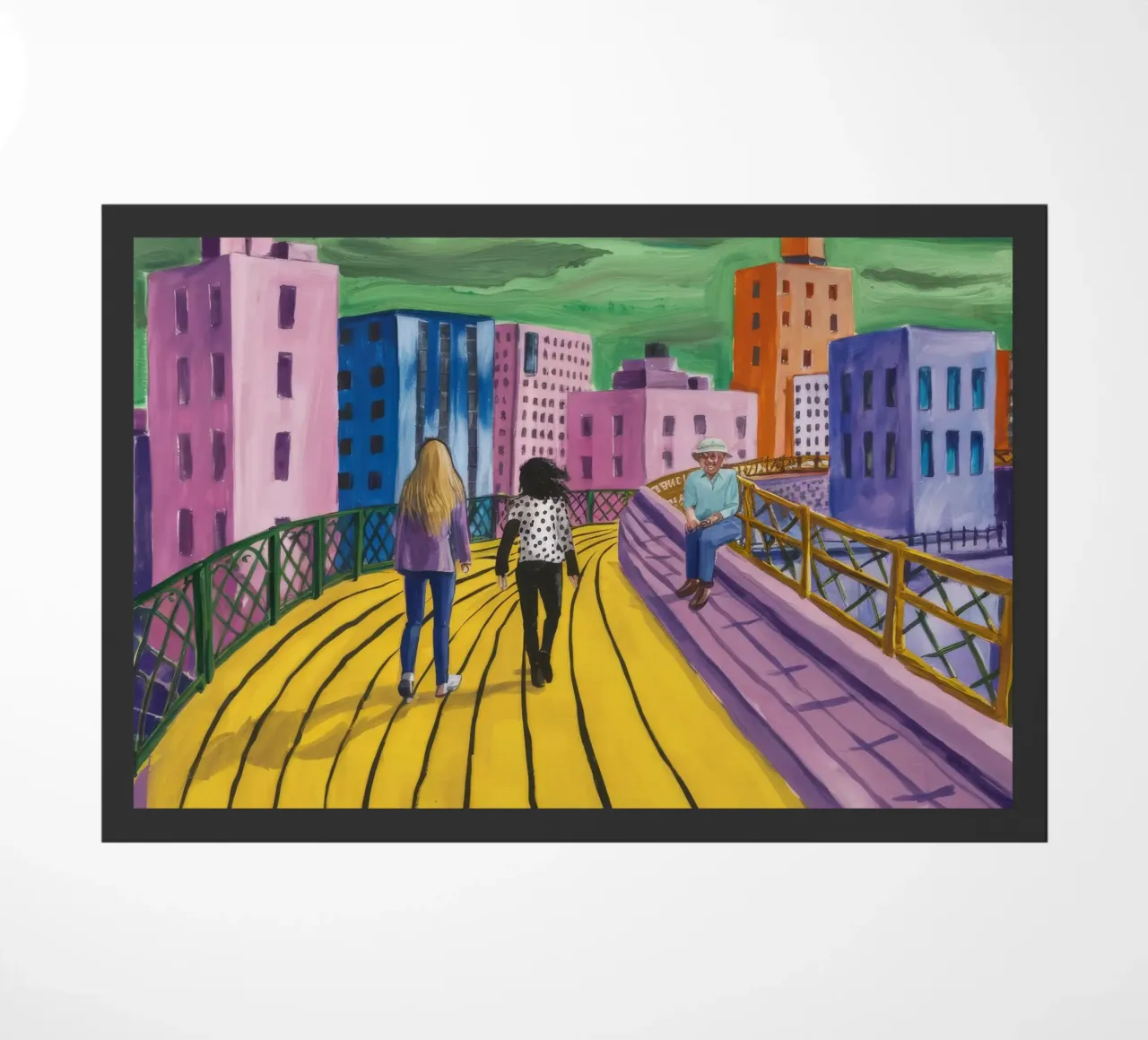 Viaggio dei camminatori sul ponte zerbino da Silk Palette