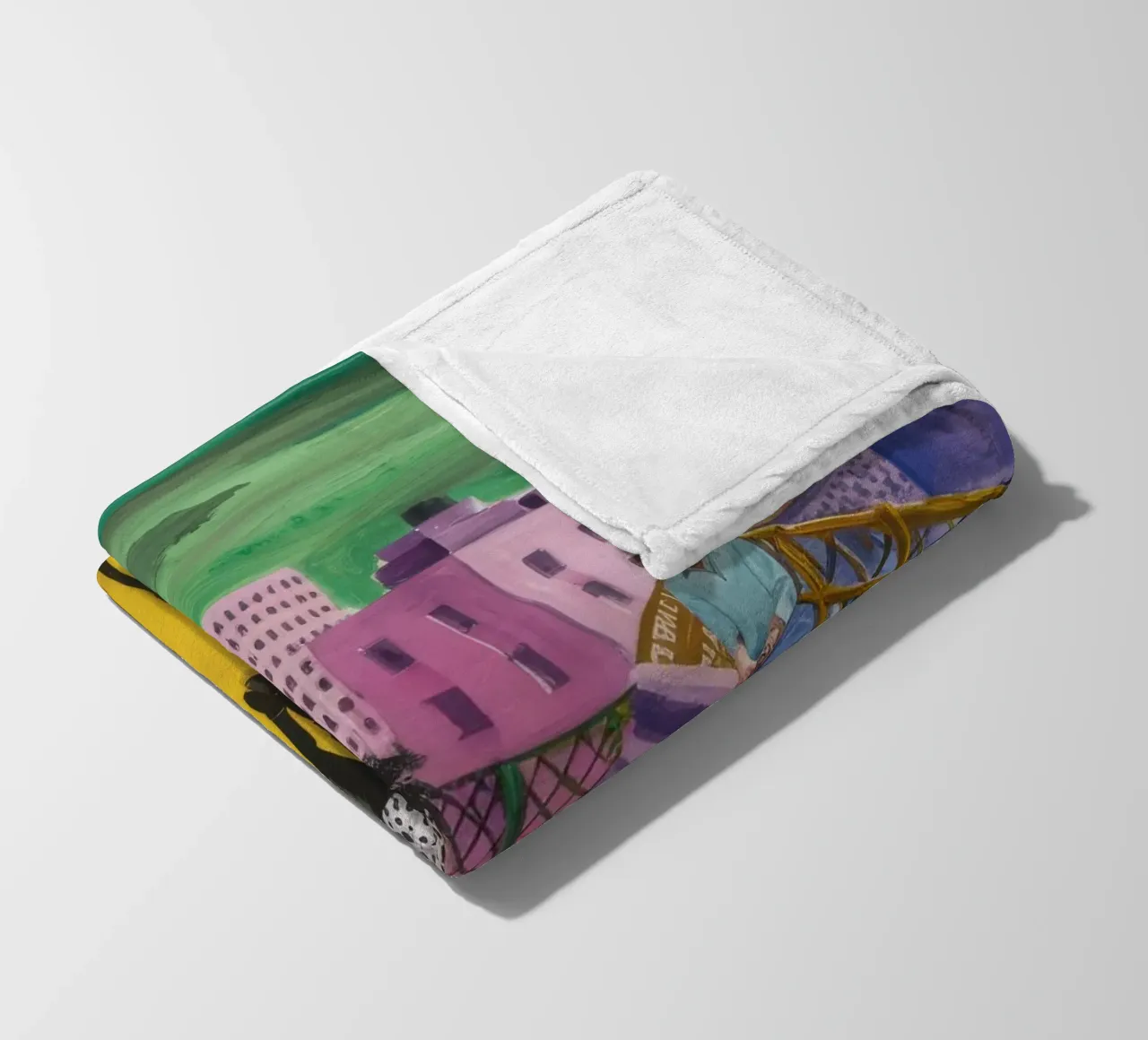 Viaggio dei camminatori sul ponte coperta in pile da Silk Palette