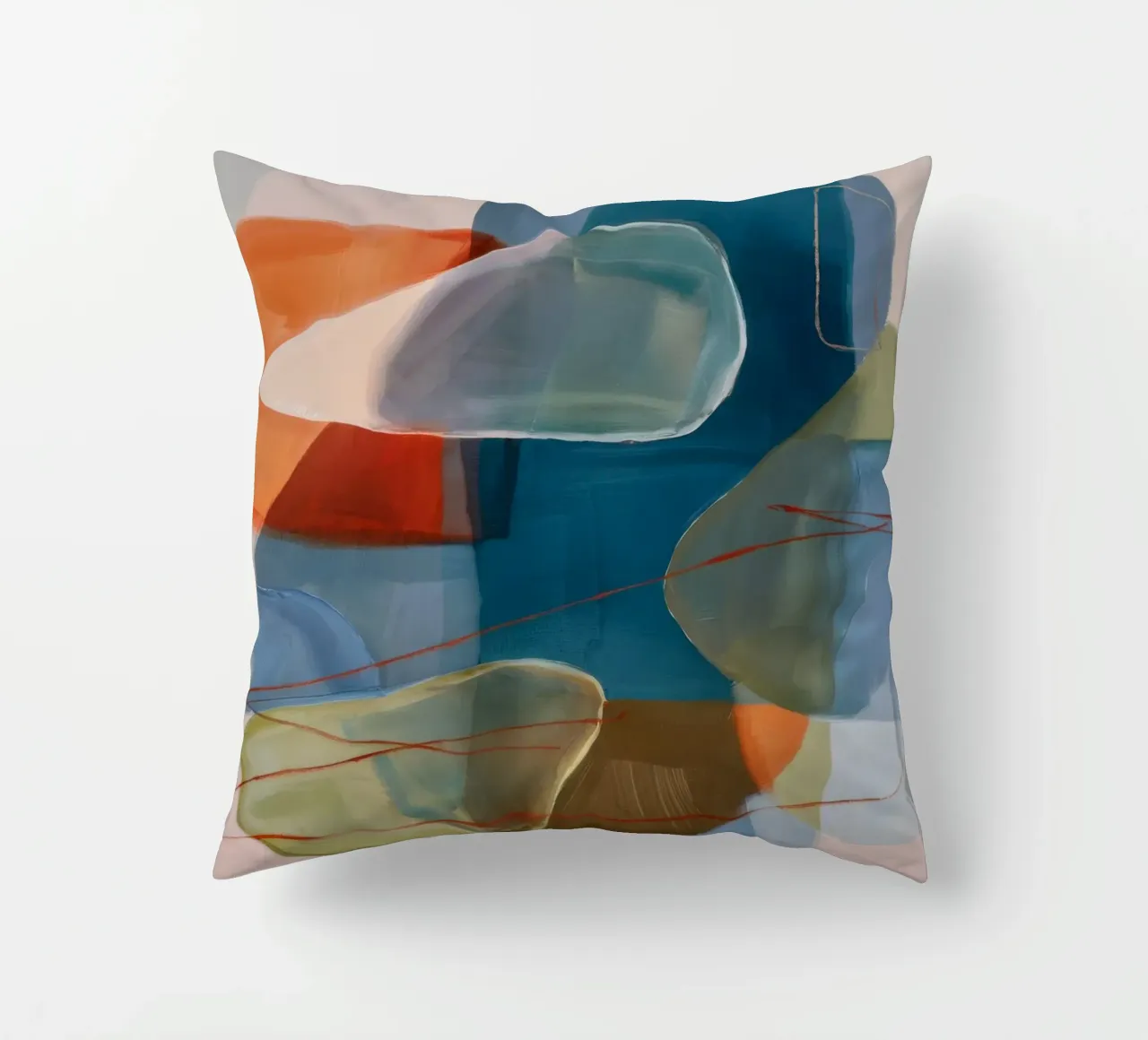 Terraqueous Pebble Serene cuscino da Vivid Reverie