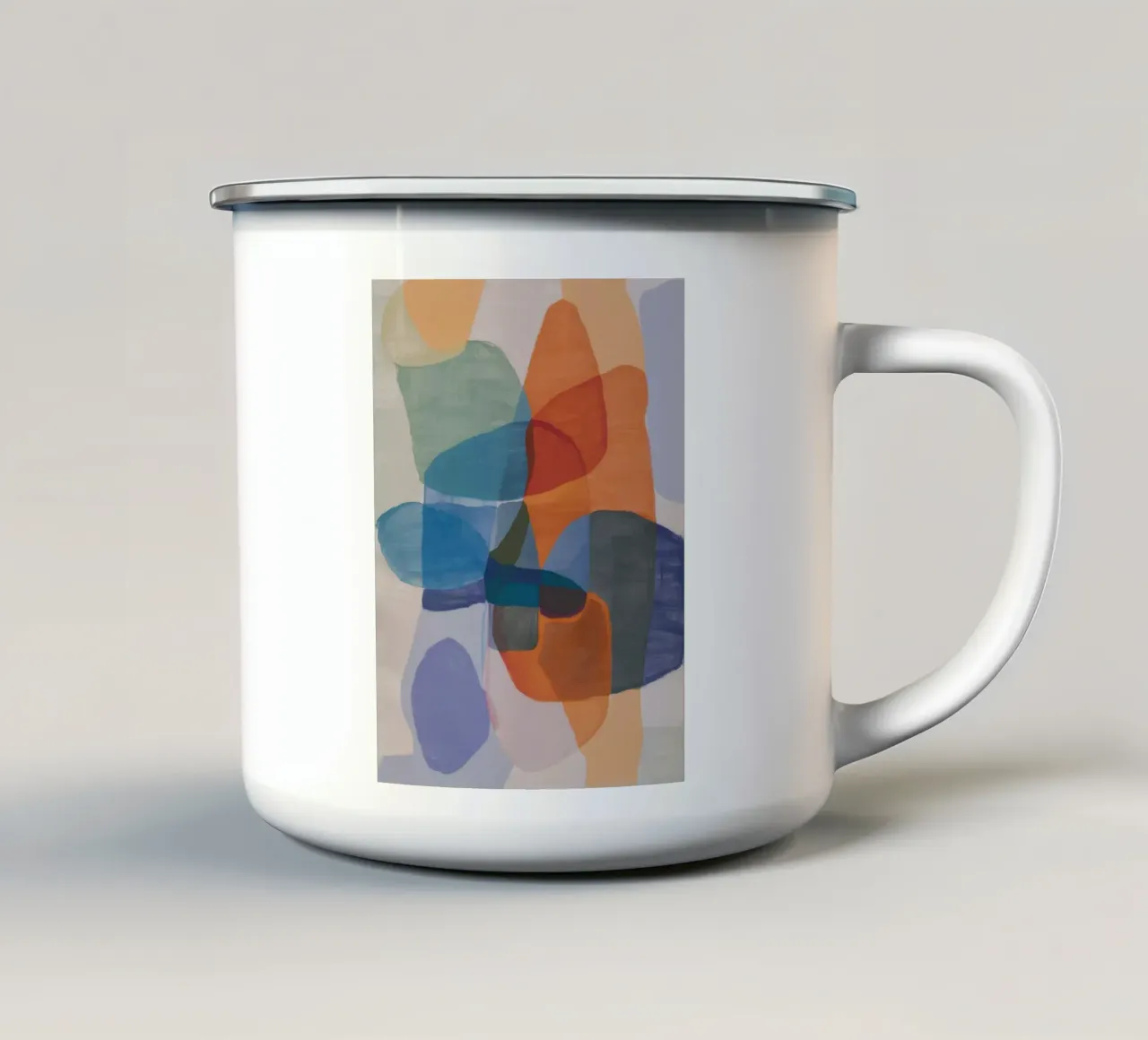 Citrus Teal Strata tazza in smalto da Vivid Reverie