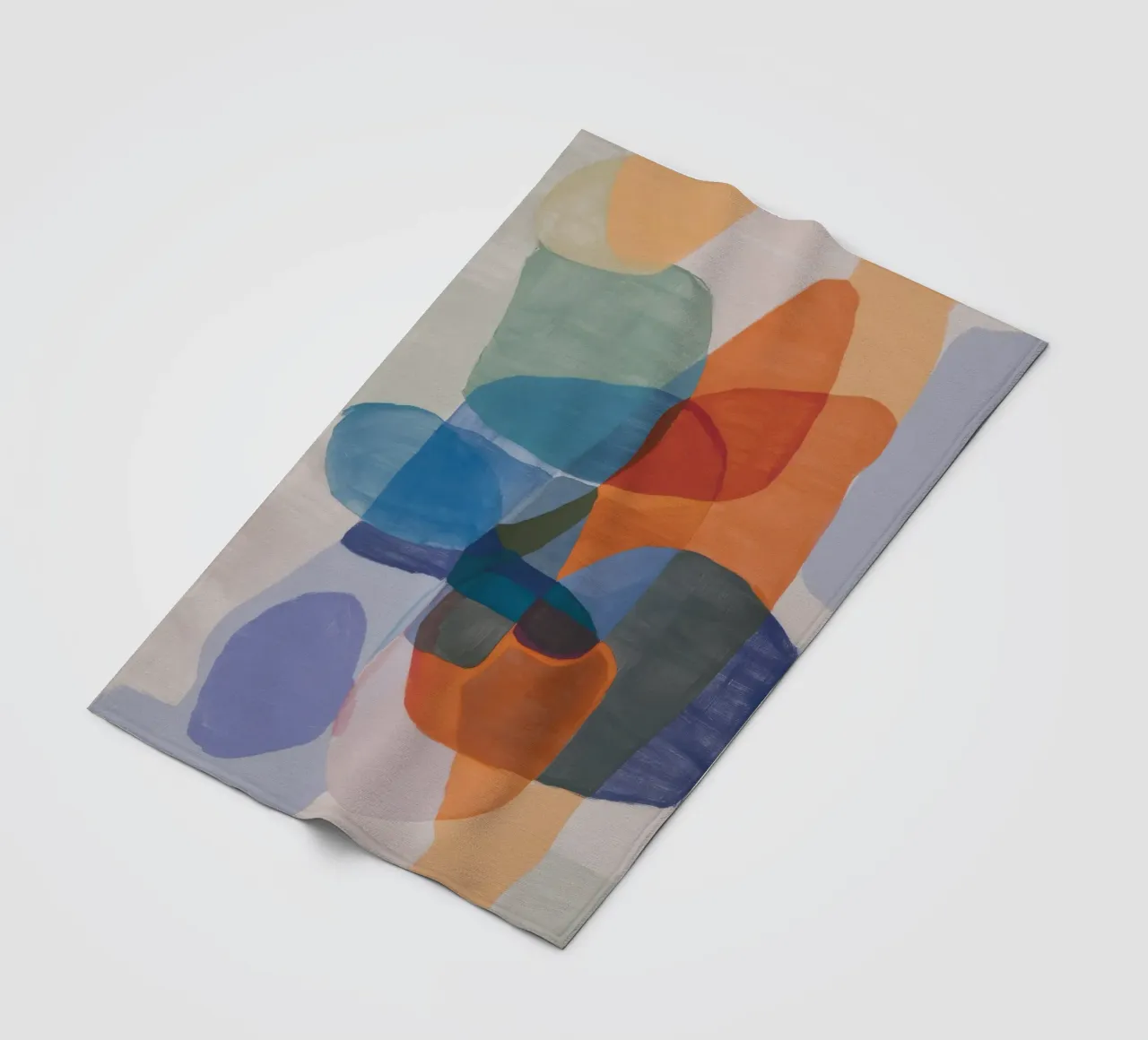 Citrus Teal Strata coperta in pile da Vivid Reverie