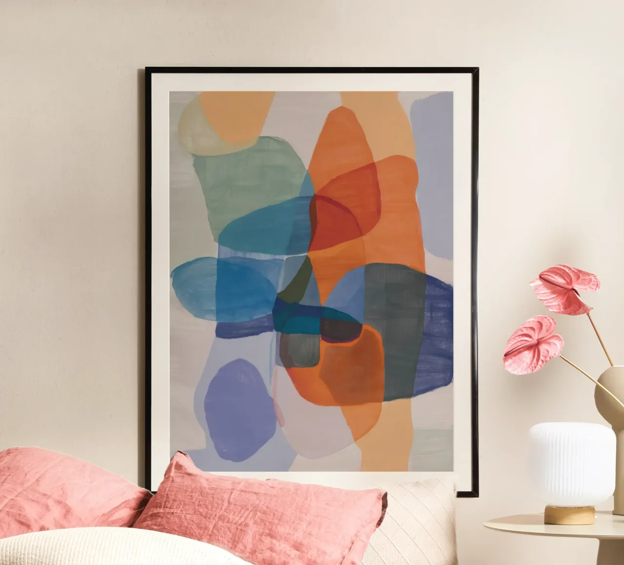 Citrus Teal Strata poster da Vivid Reverie