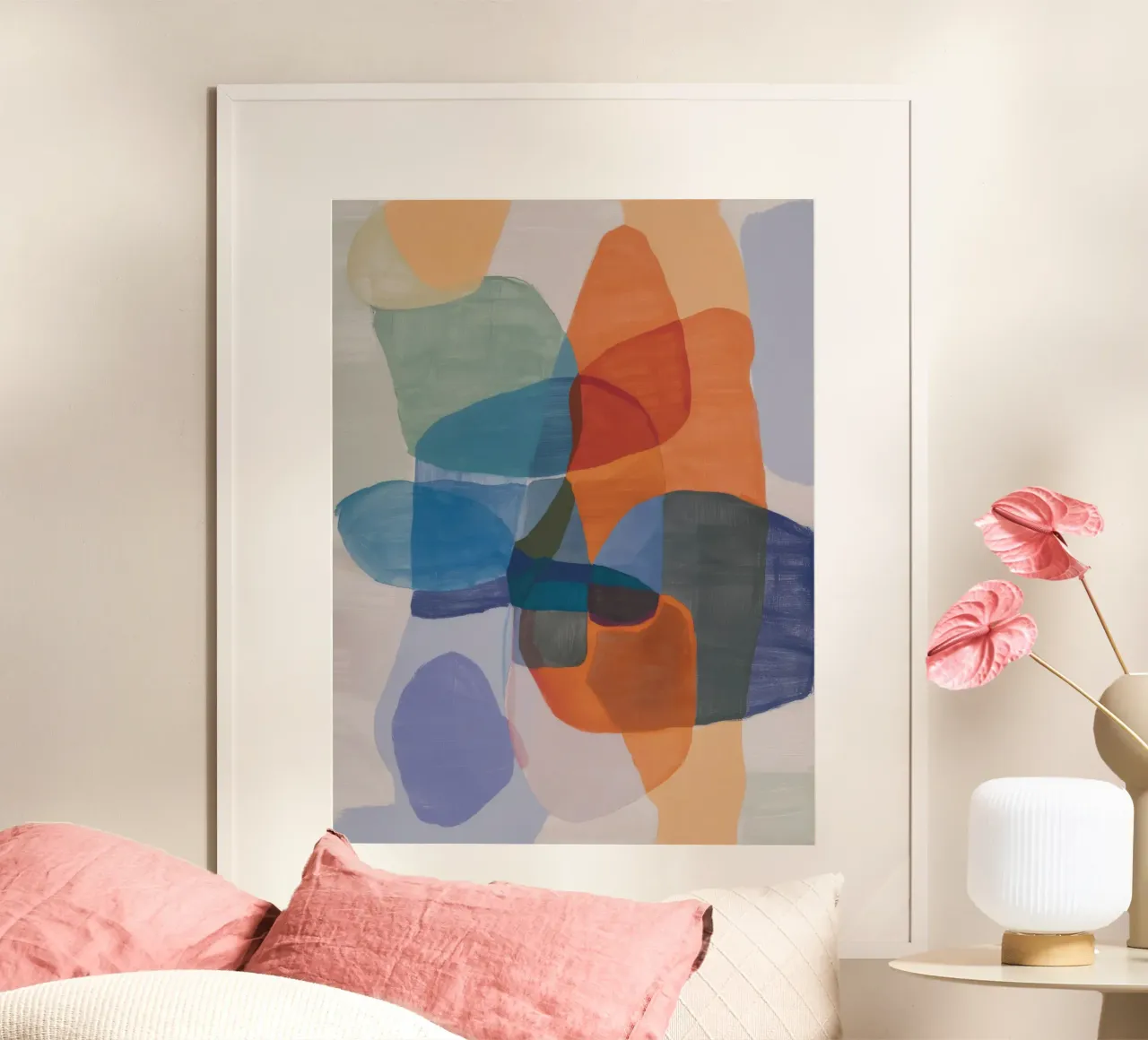 Citrus Teal Strata poster da Vivid Reverie