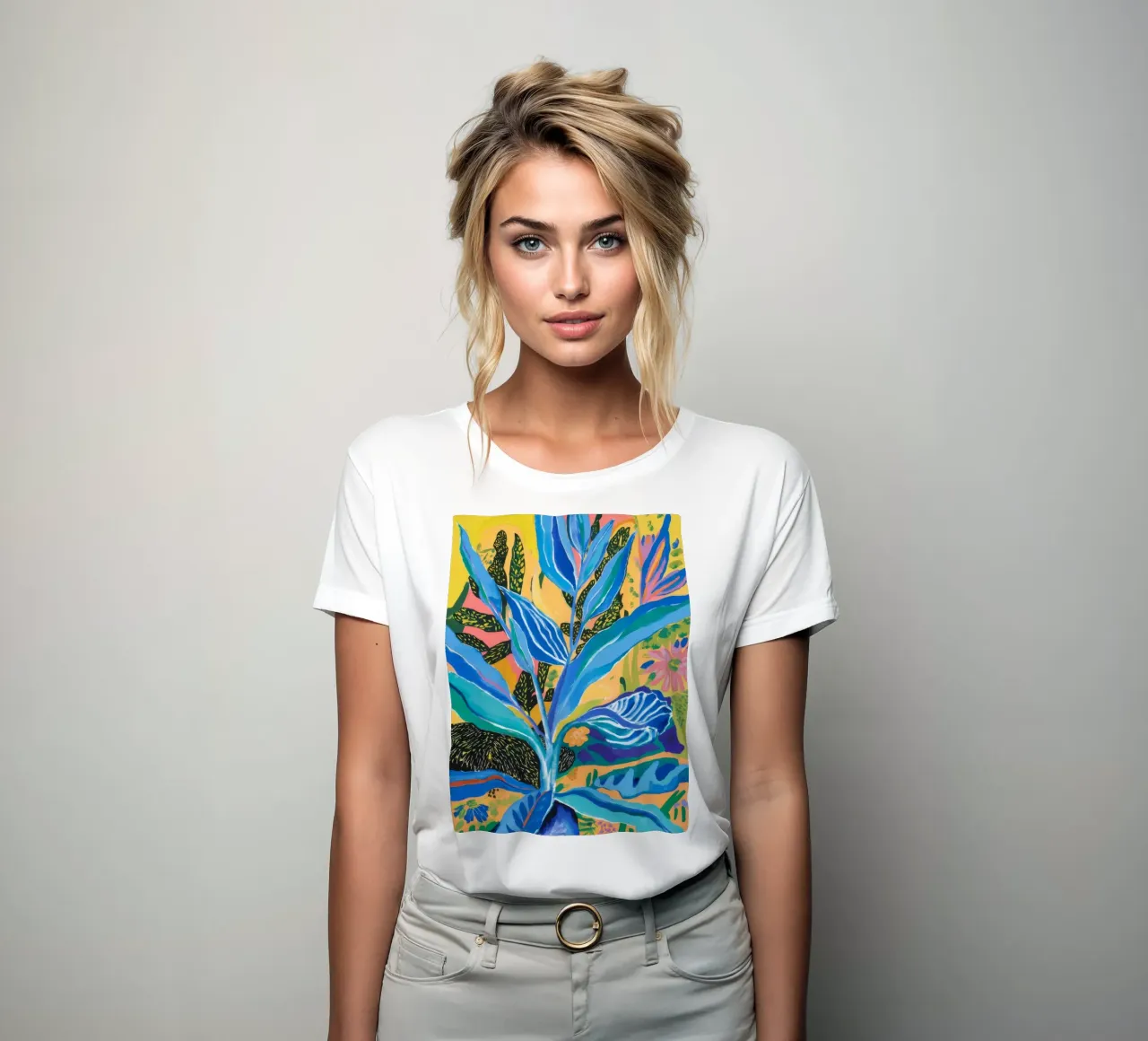 Brillio di felce azzurra t-shirt da donna da Vivid Reverie