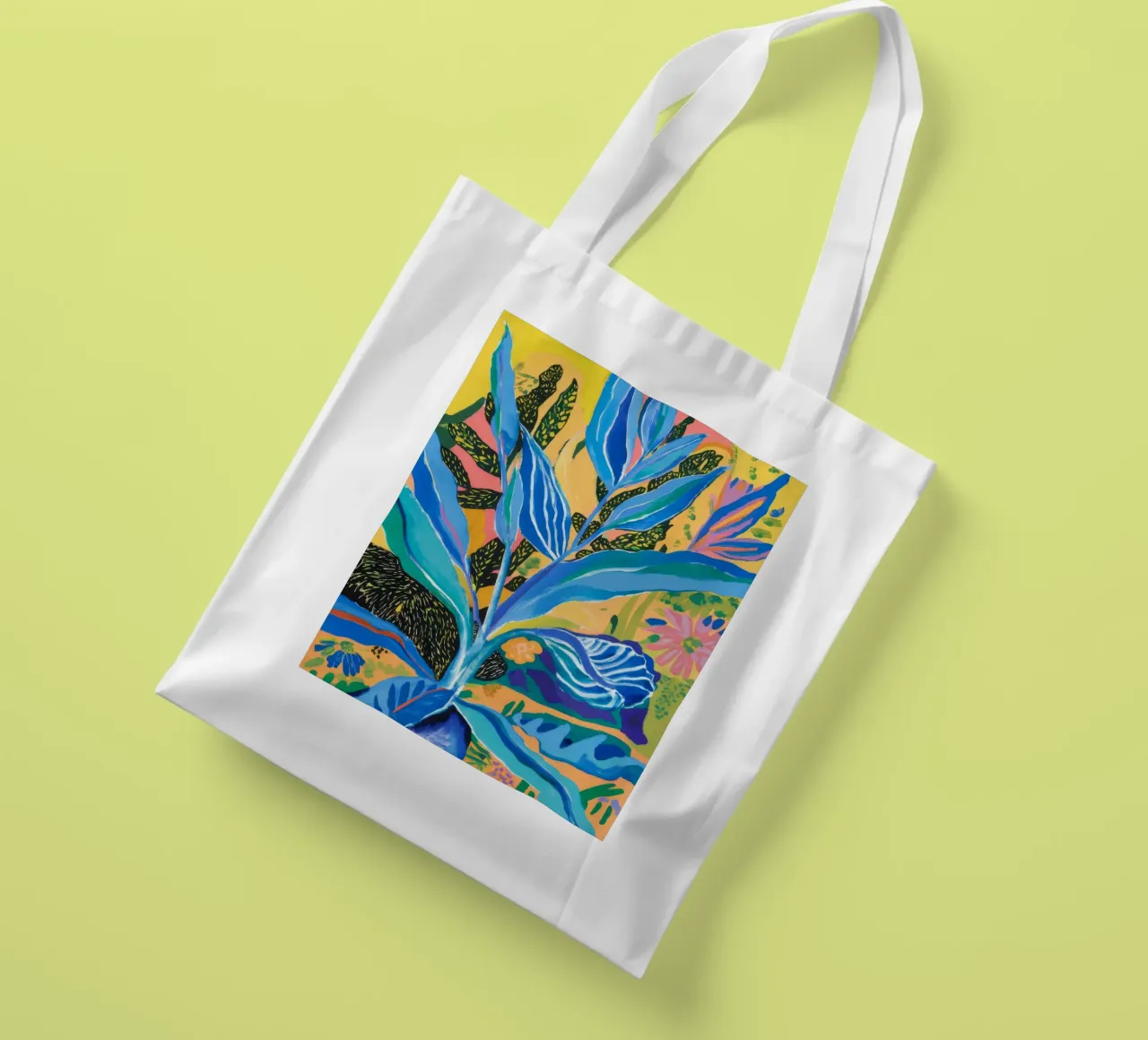 Brillio di felce azzurra borsa in juta da Vivid Reverie
