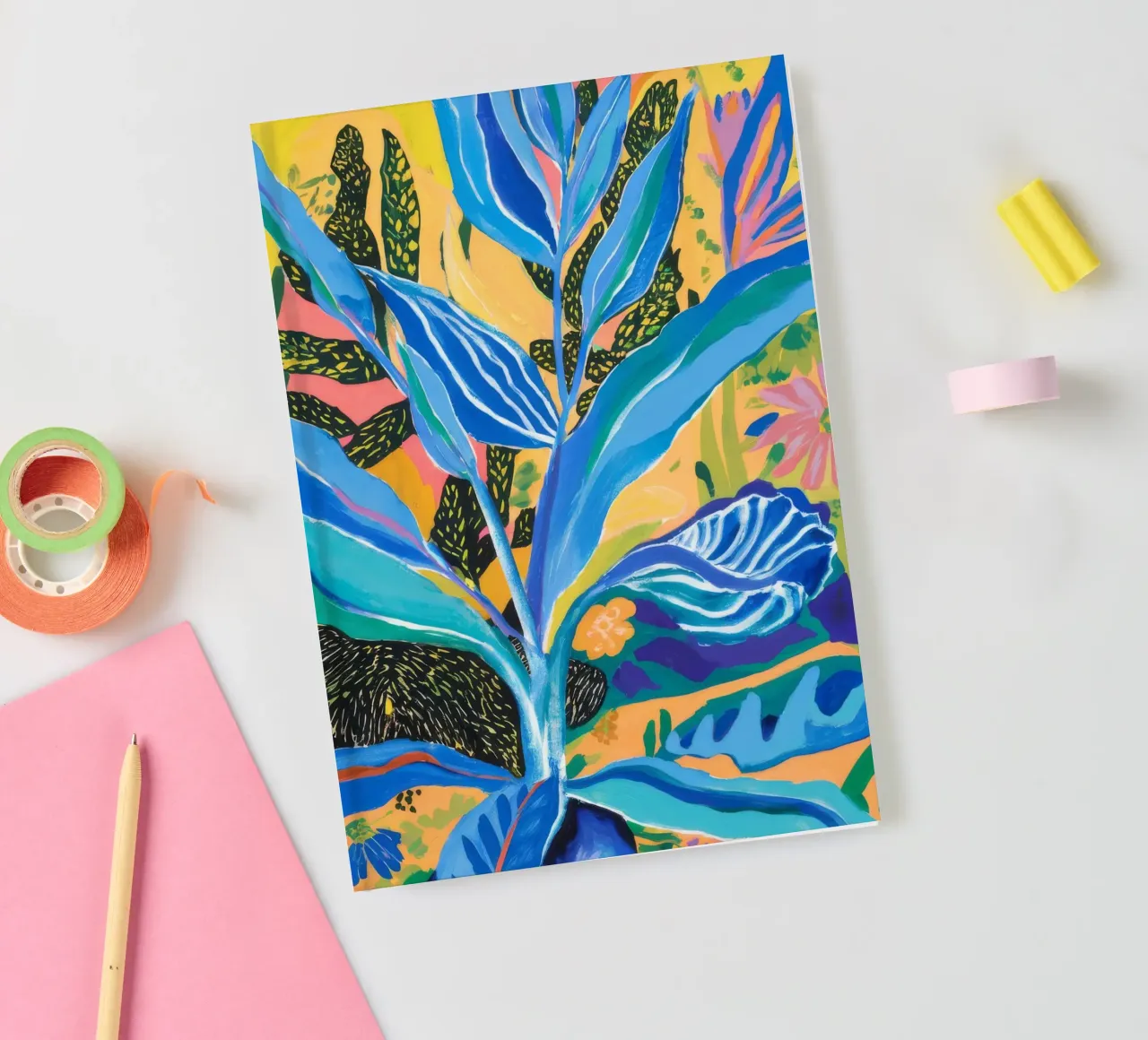 Azure Fern Gleam notebook by Vivid Reverie