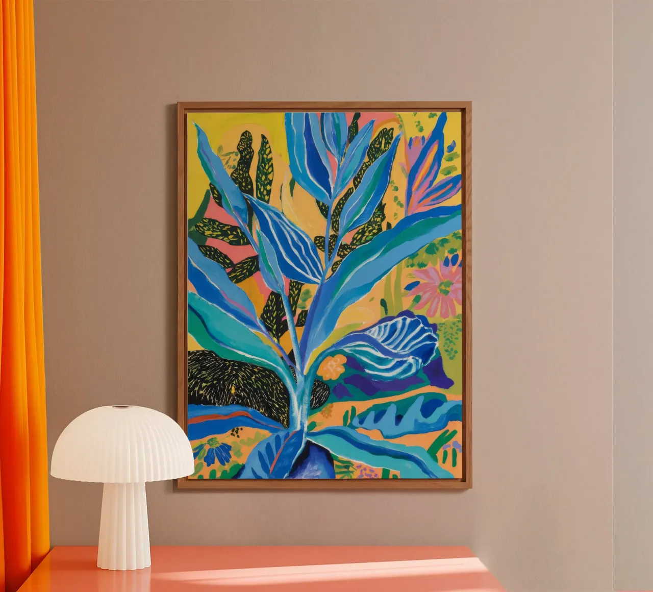 Brillio di felce azzurra alluminio dibond da Vivid Reverie
