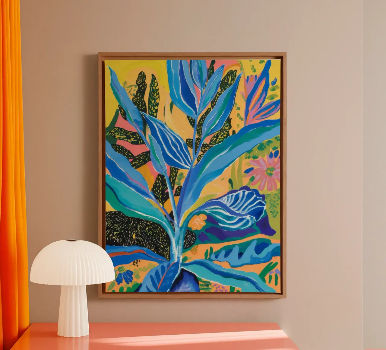 Azure Fern Gleam canvas by Vivid Reverie