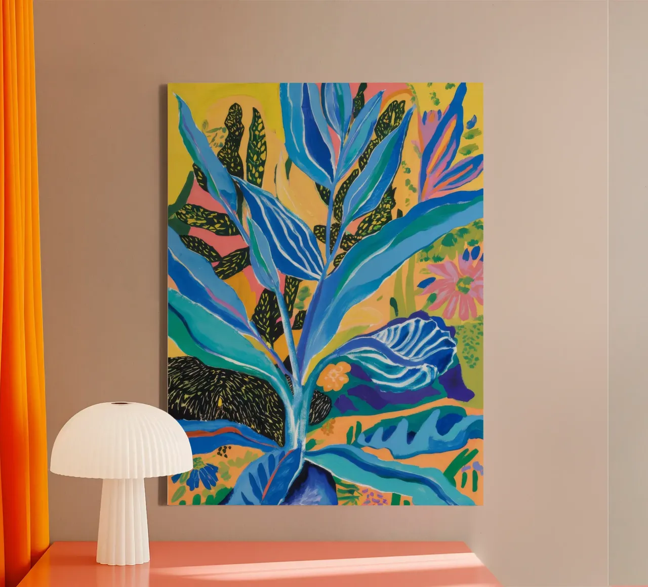 Azure Fern Gleam canvas by Vivid Reverie