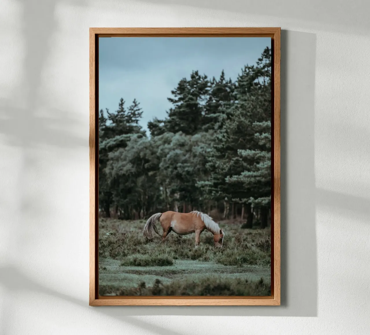 fauna forestale tela con Cornice a cassetta da Horsire