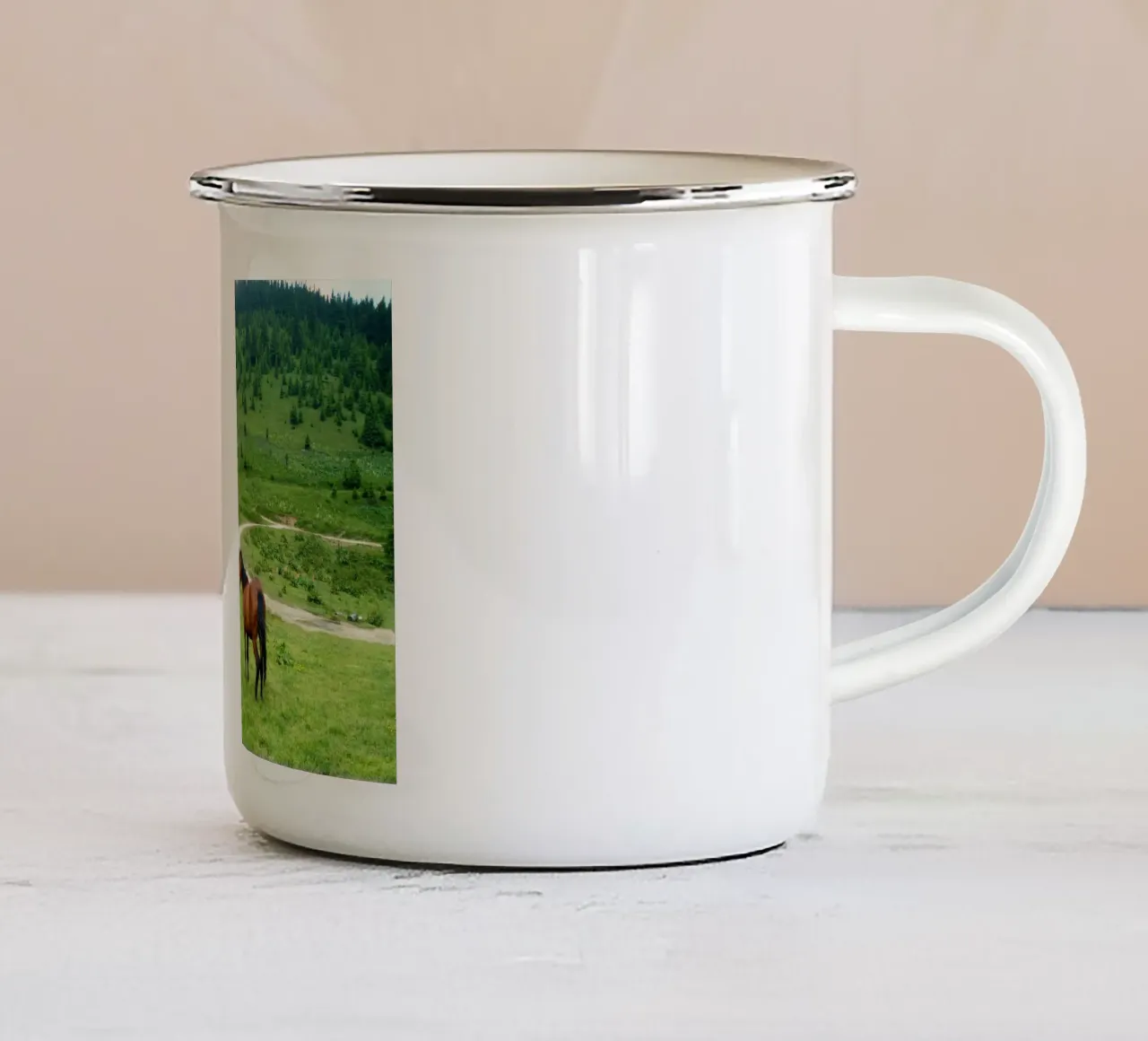 prato tazza in smalto da Horsire