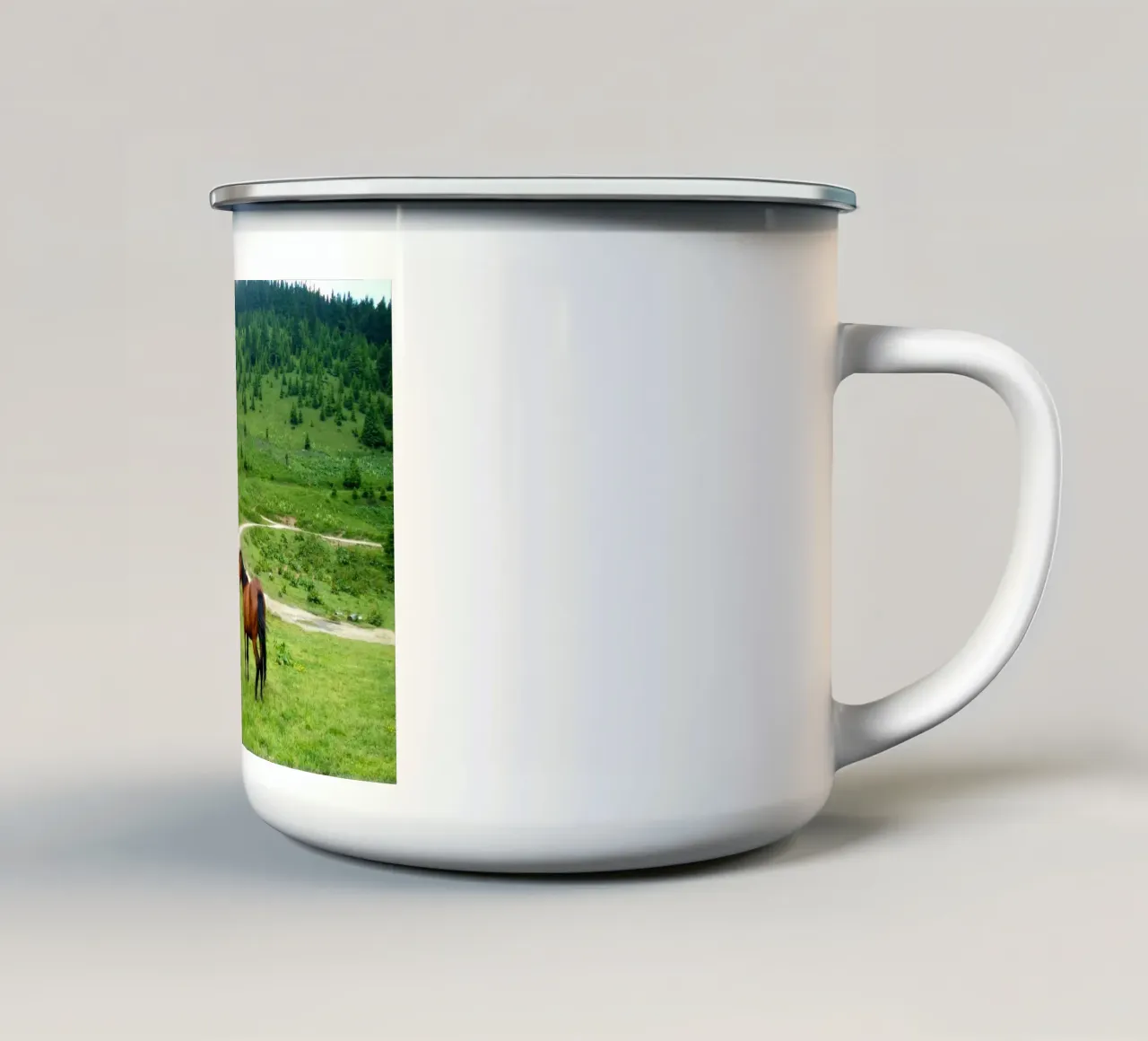 prato tazza in smalto da Horsire