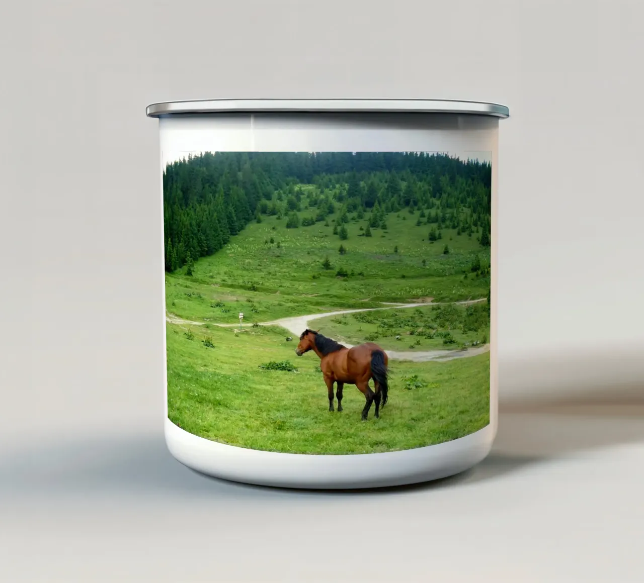 prato tazza in smalto da Horsire