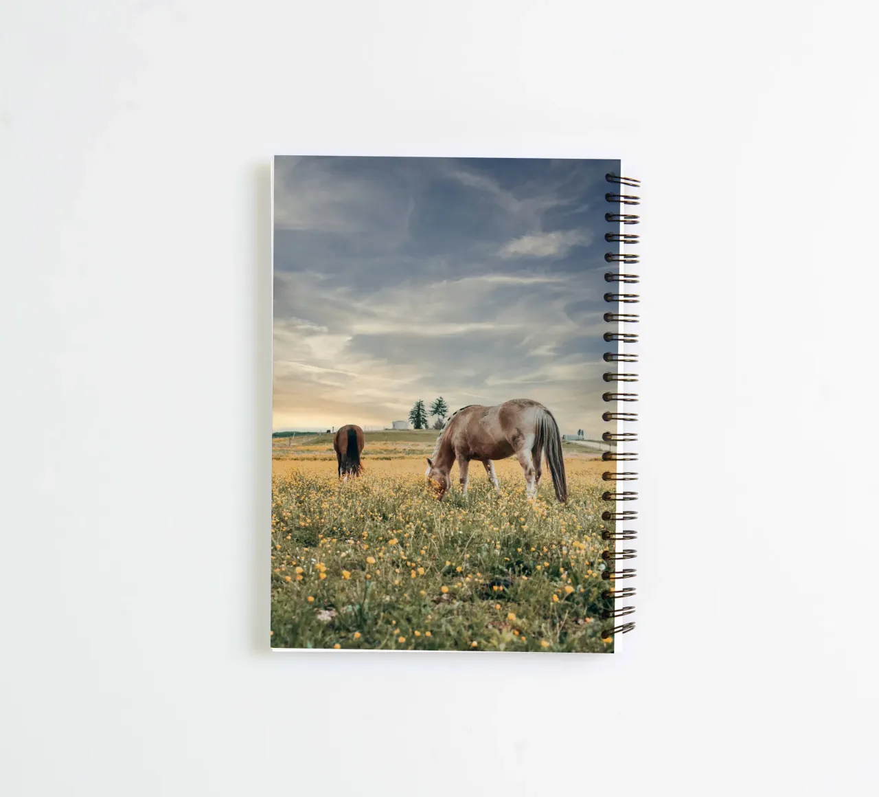 pâturage de clôture carnet à spirale de Horsire