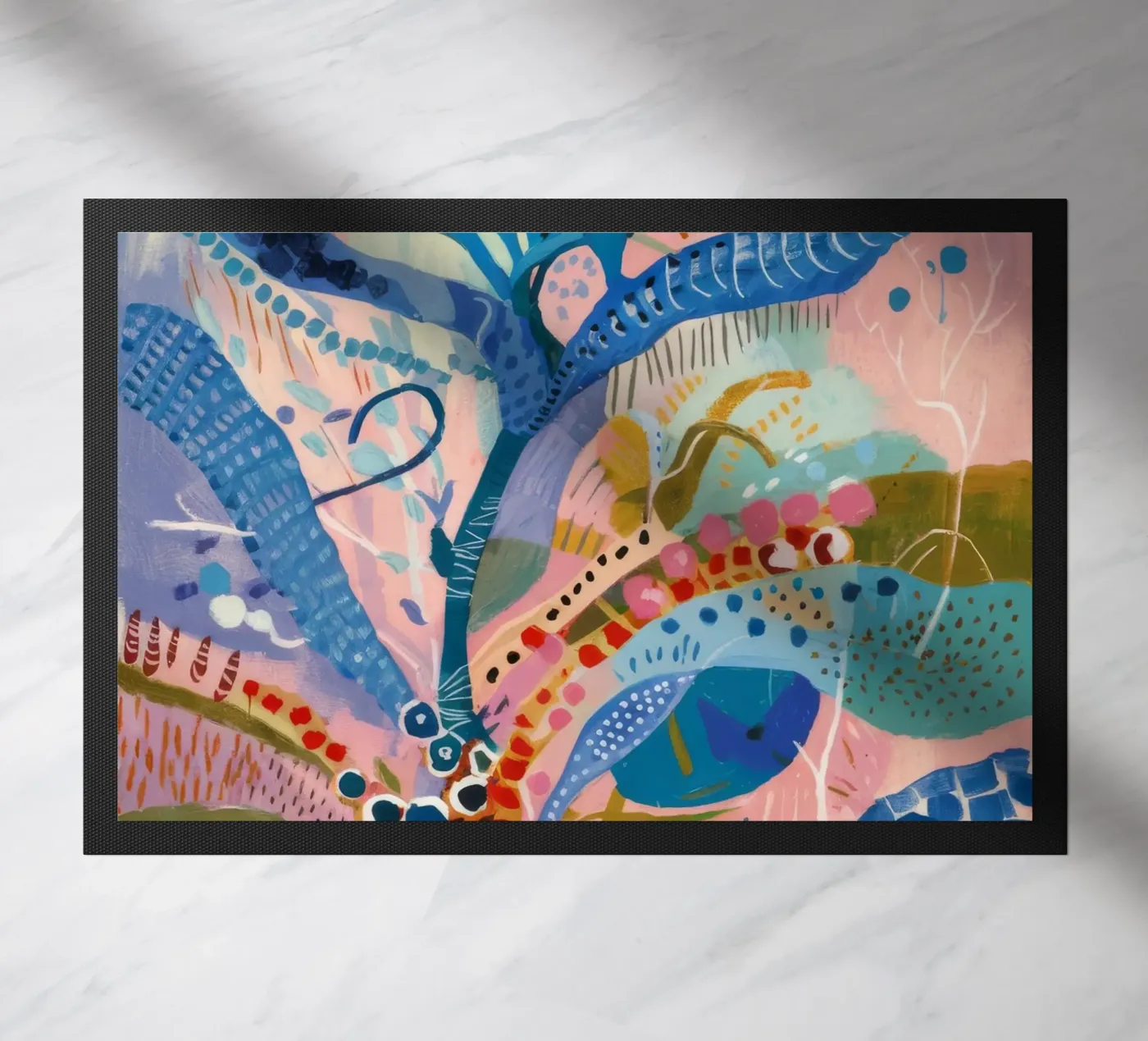 Petal Pattern Playtime doormat by Vivid Reverie