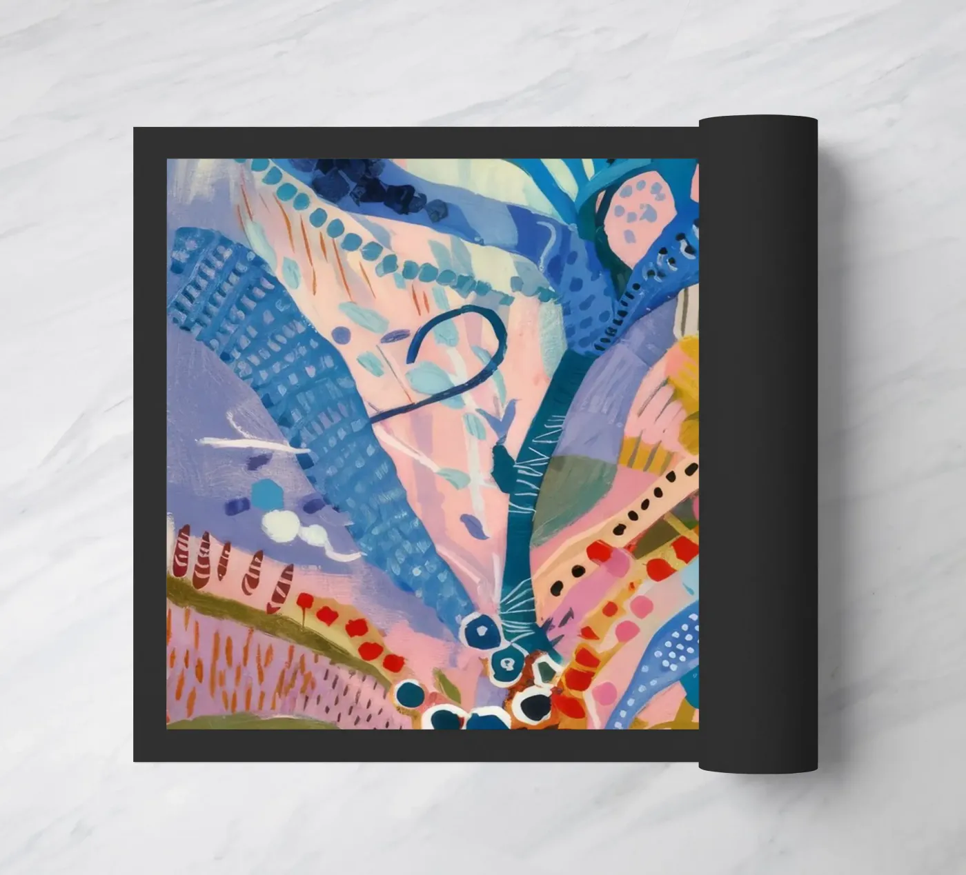 Petal Pattern Playtime doormat by Vivid Reverie