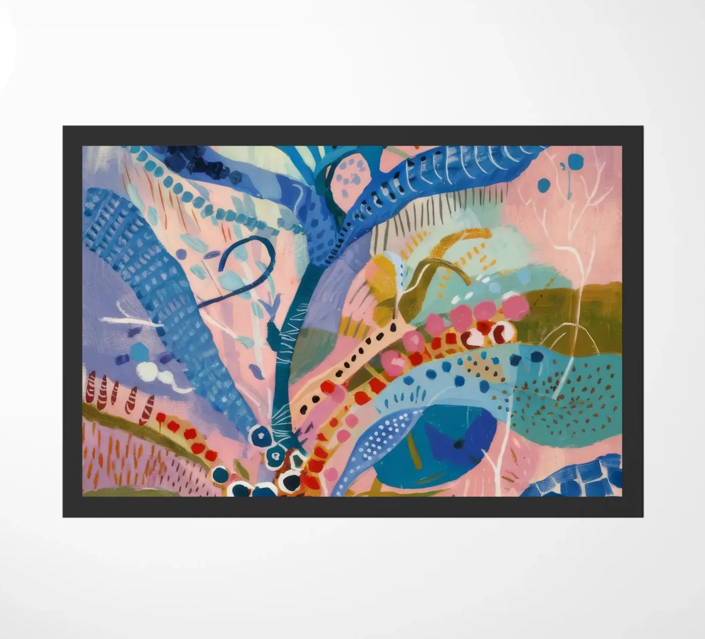 Petal Pattern Playtime doormat by Vivid Reverie