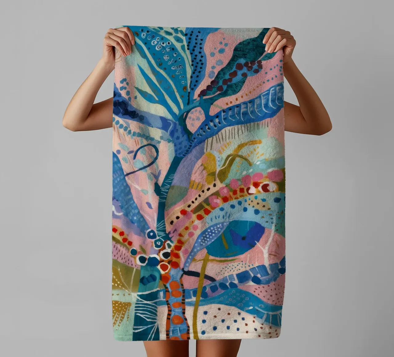 Petal Pattern Playtime towel by Vivid Reverie