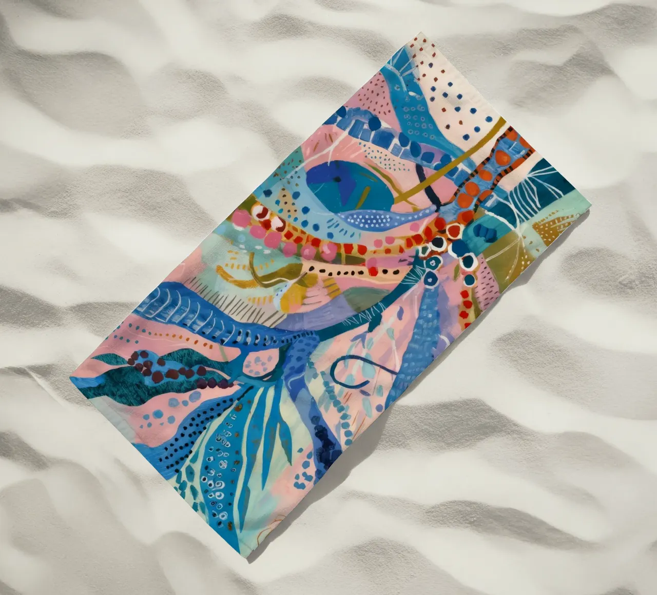 Petal Pattern Playtime beach towel by Vivid Reverie