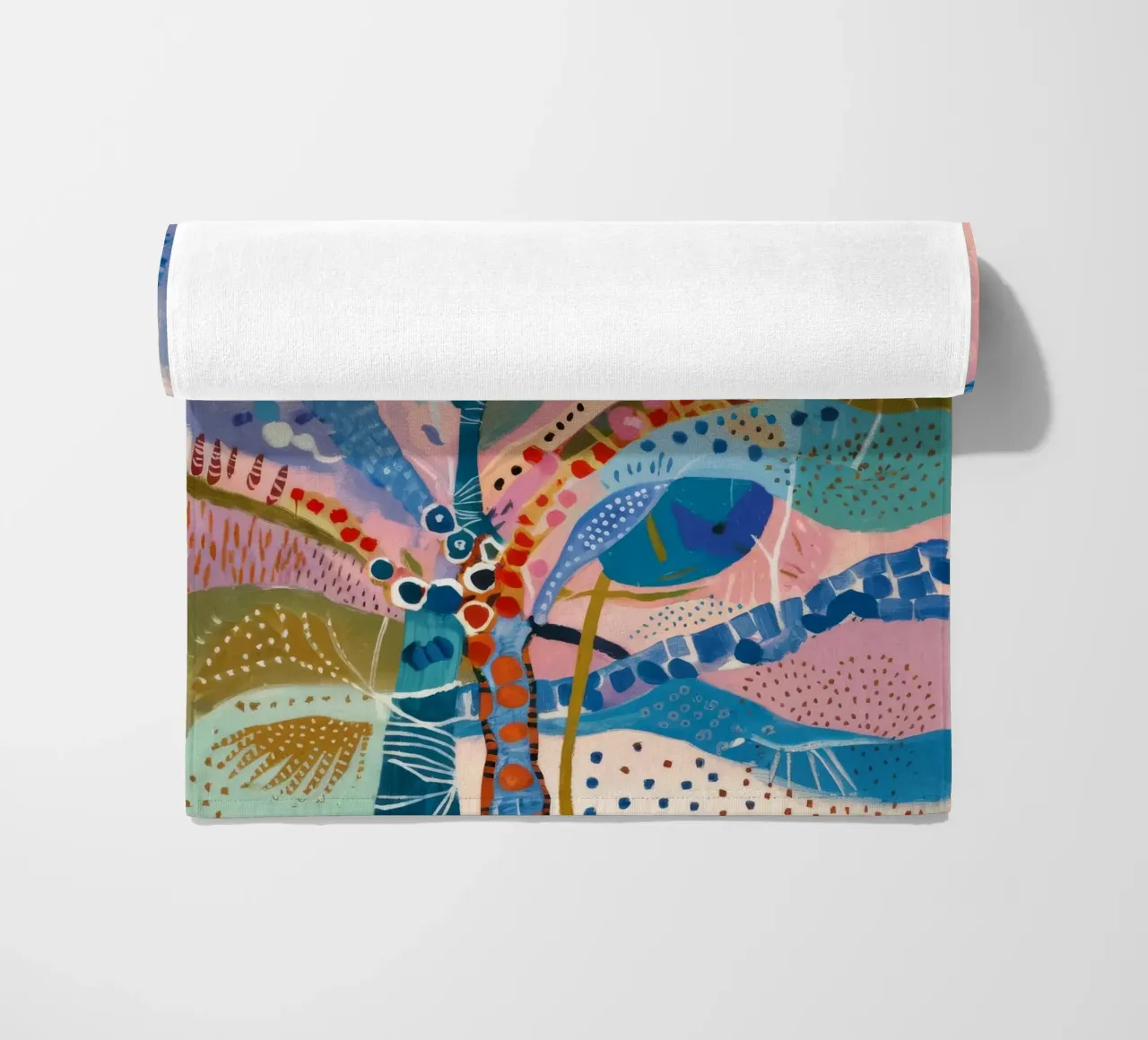 Petal Pattern Playtime beach towel by Vivid Reverie