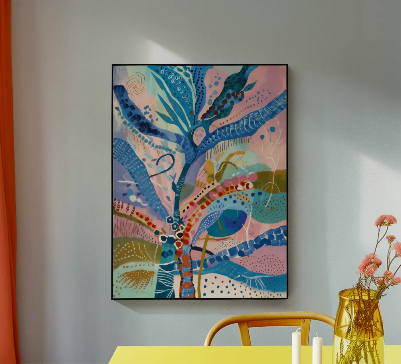 Blütenblattmuster Spielzeit Acryl-Glas von Vivid Reverie