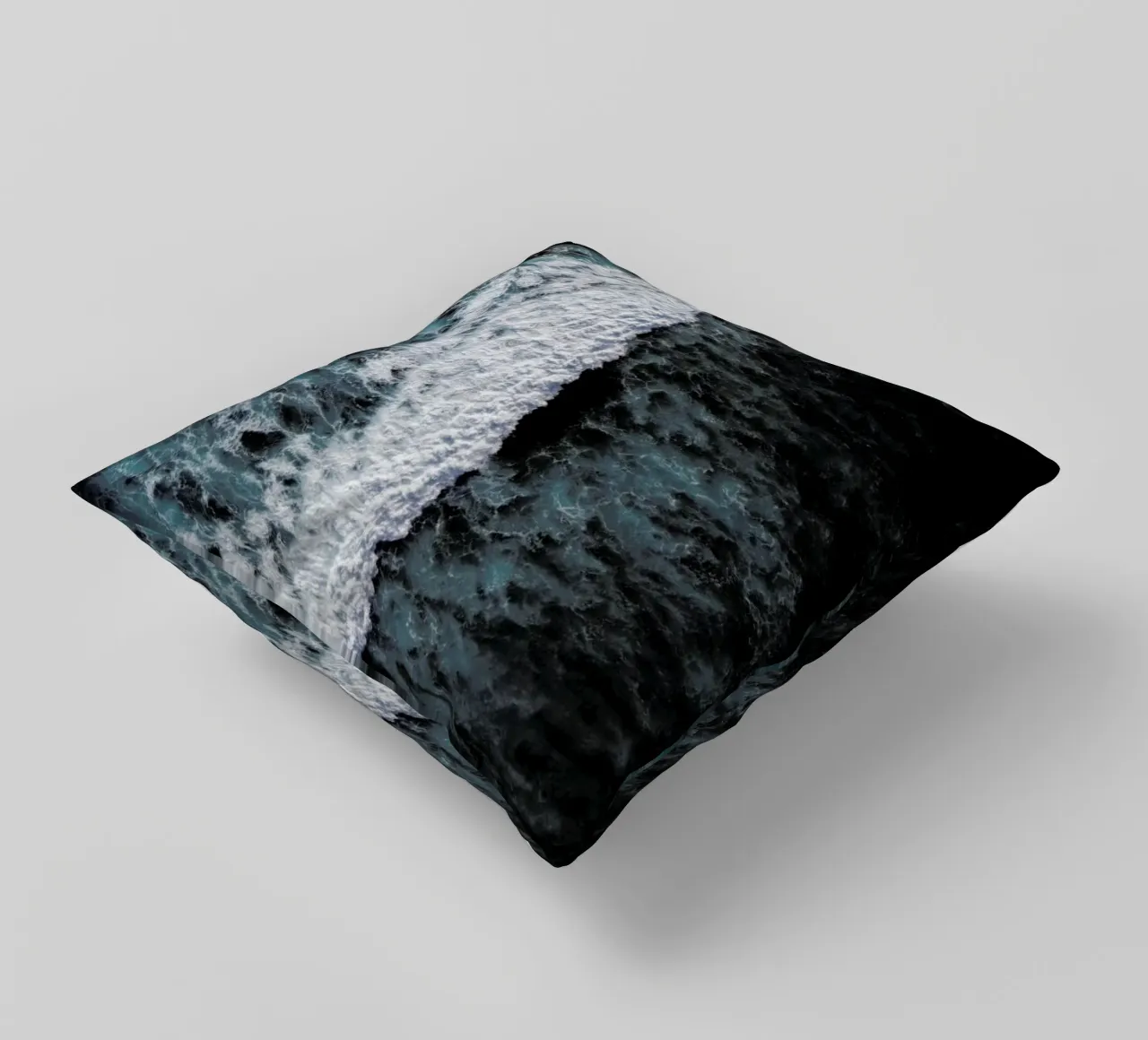 Calming Waves & Deep Blue Sea cuscino da Studio Nahili