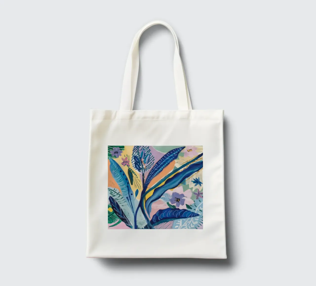 Pastel Jungle Dream tote bag by Vivid Reverie