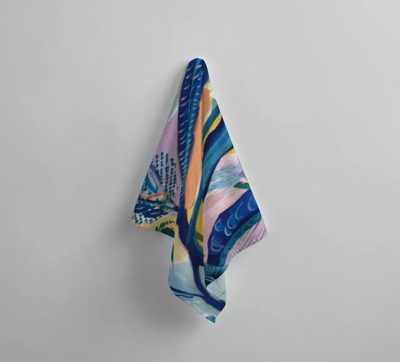 Pastel Jungle Dream towel by Vivid Reverie