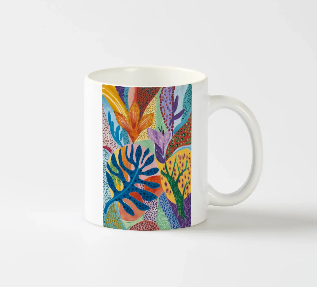 Frammento di collage di foglie tazza in ceramica da Vivid Reverie