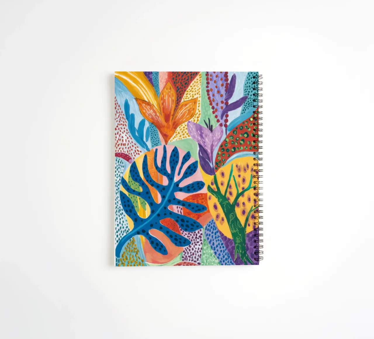 Fragment Leaf Collage spiral notebook by Vivid Reverie