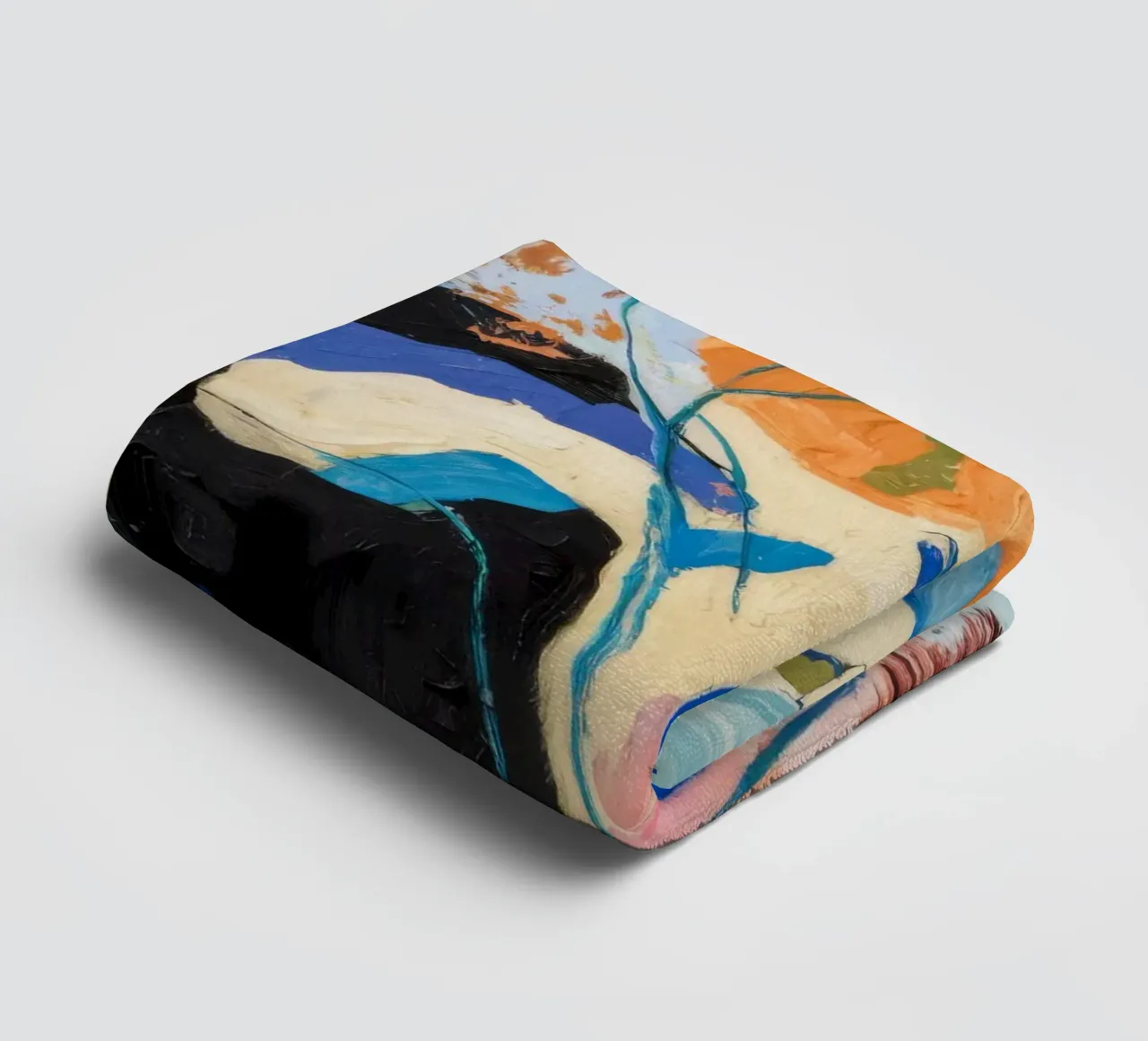 Nocturne Bloom Echo towel by Vivid Reverie