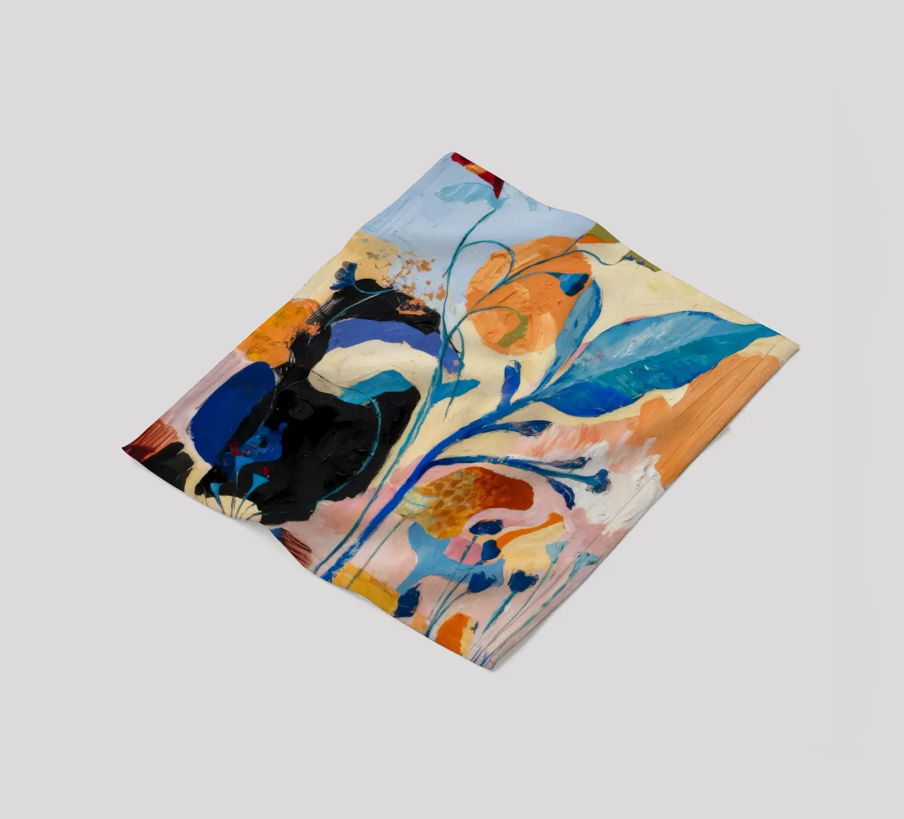 Nocturne Bloom Echo Fleecedecke von Vivid Reverie