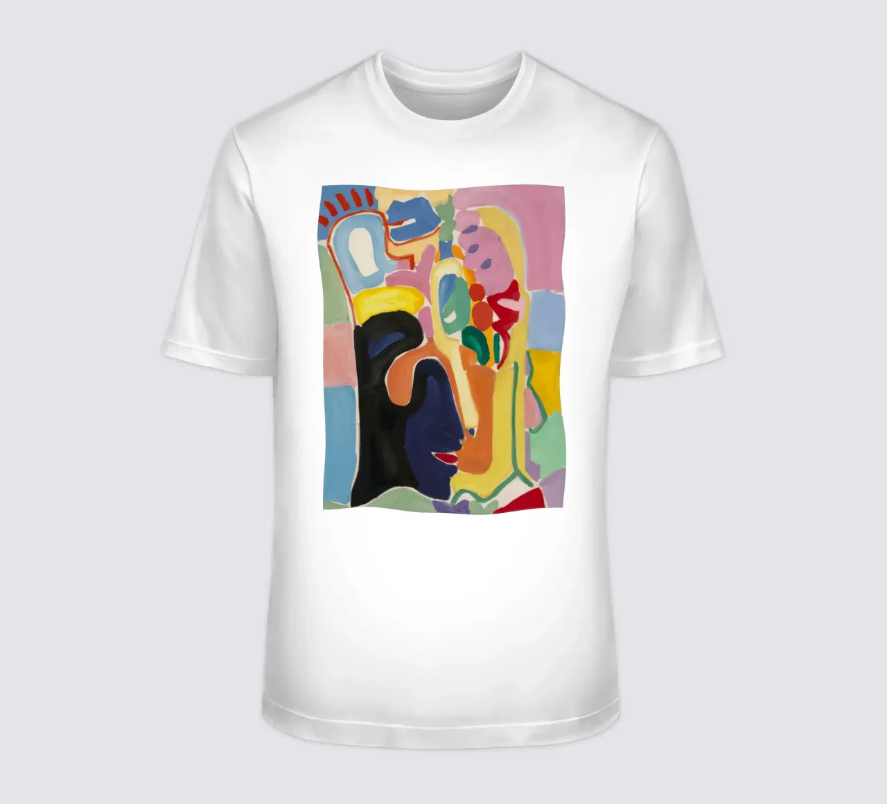 Cubist Chroma Visage t-shirt by Vivid Reverie