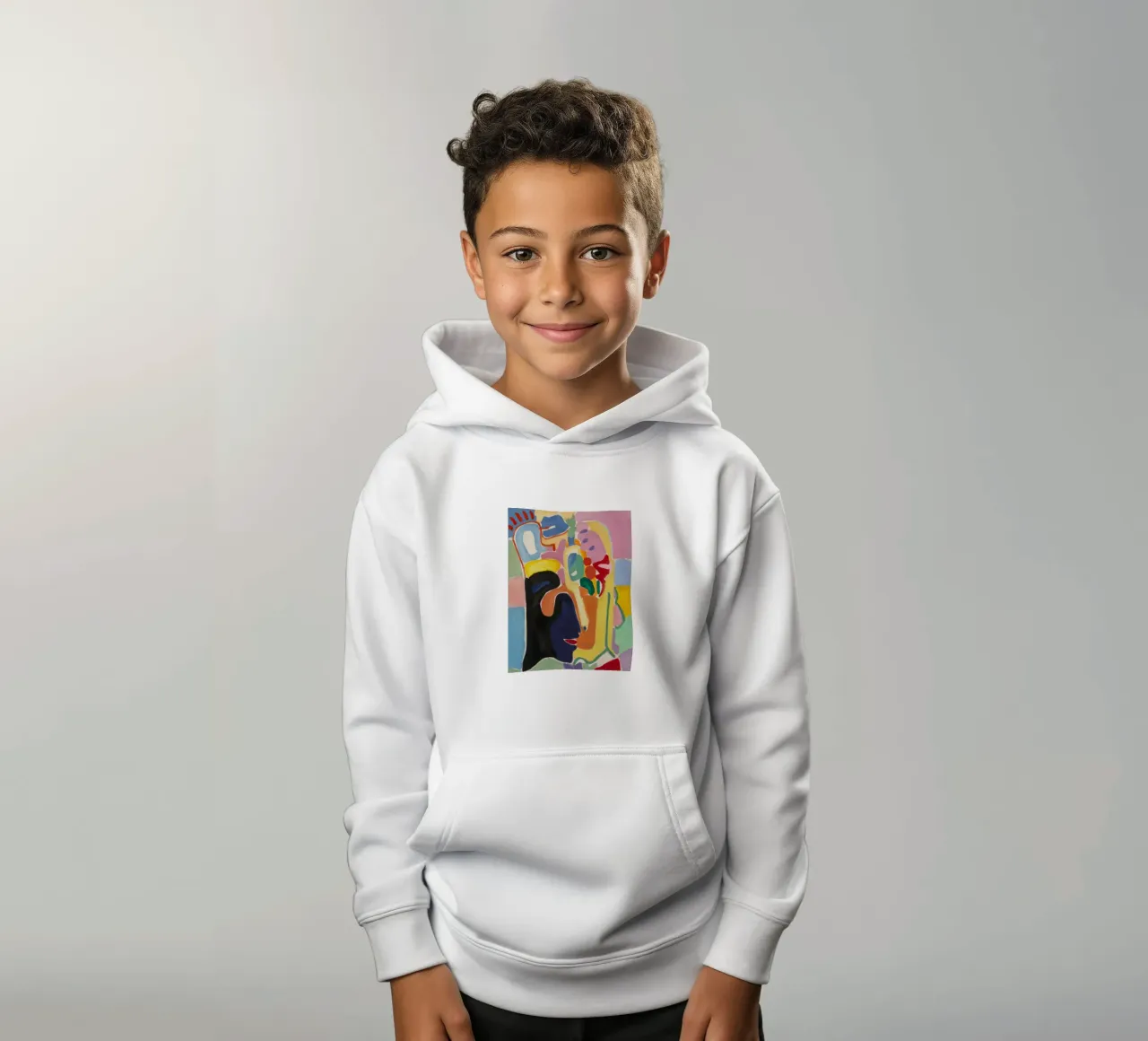 Visione cubista a croma felpa bambino con cappuccio da Vivid Reverie