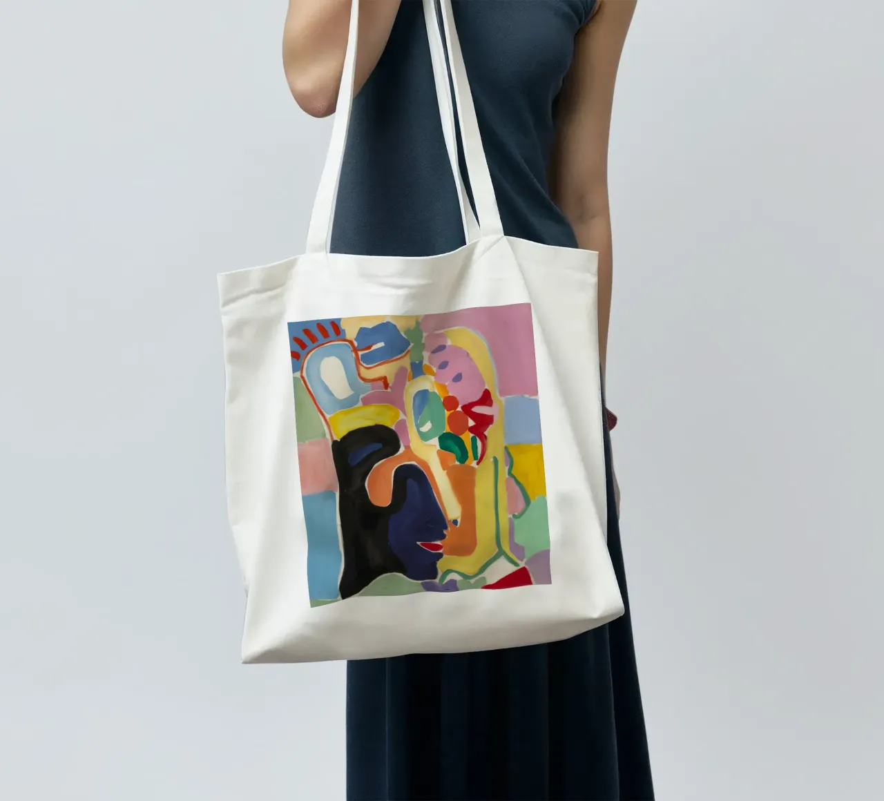 Visione cubista a croma borsa in juta da Vivid Reverie