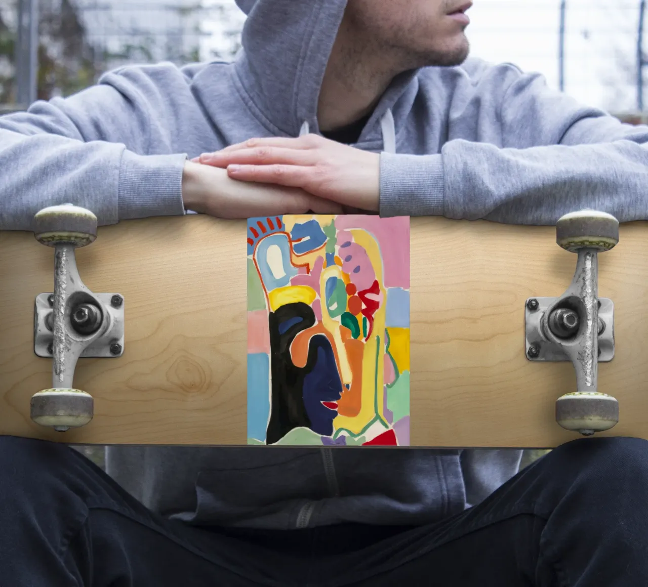 Cubist Chroma Visage sticker by Vivid Reverie