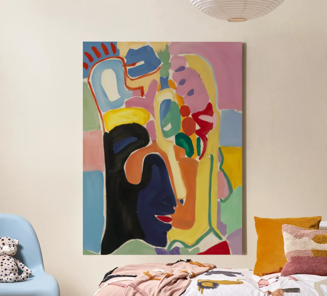 Visione cubista a croma tela da Vivid Reverie