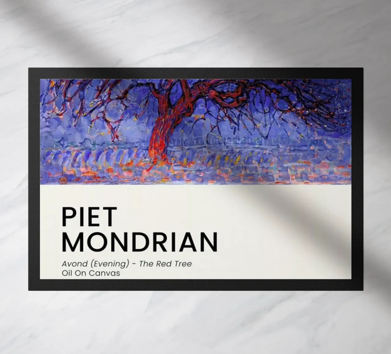 Mondrian - Avond - The Red Tree zerbino da Vintage by JUNIQE