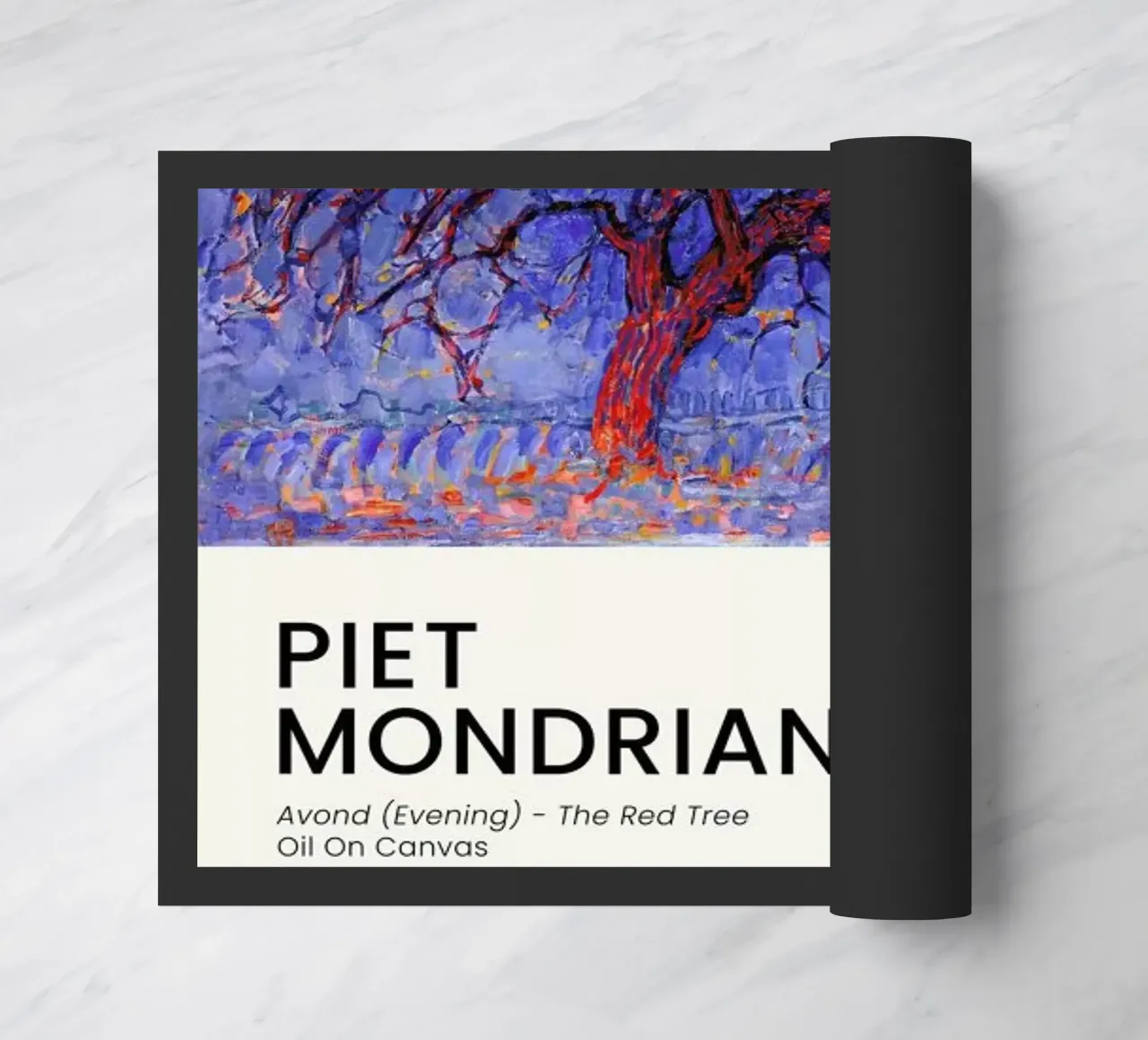 Mondrian - Avond - The Red Tree zerbino da Vintage by JUNIQE