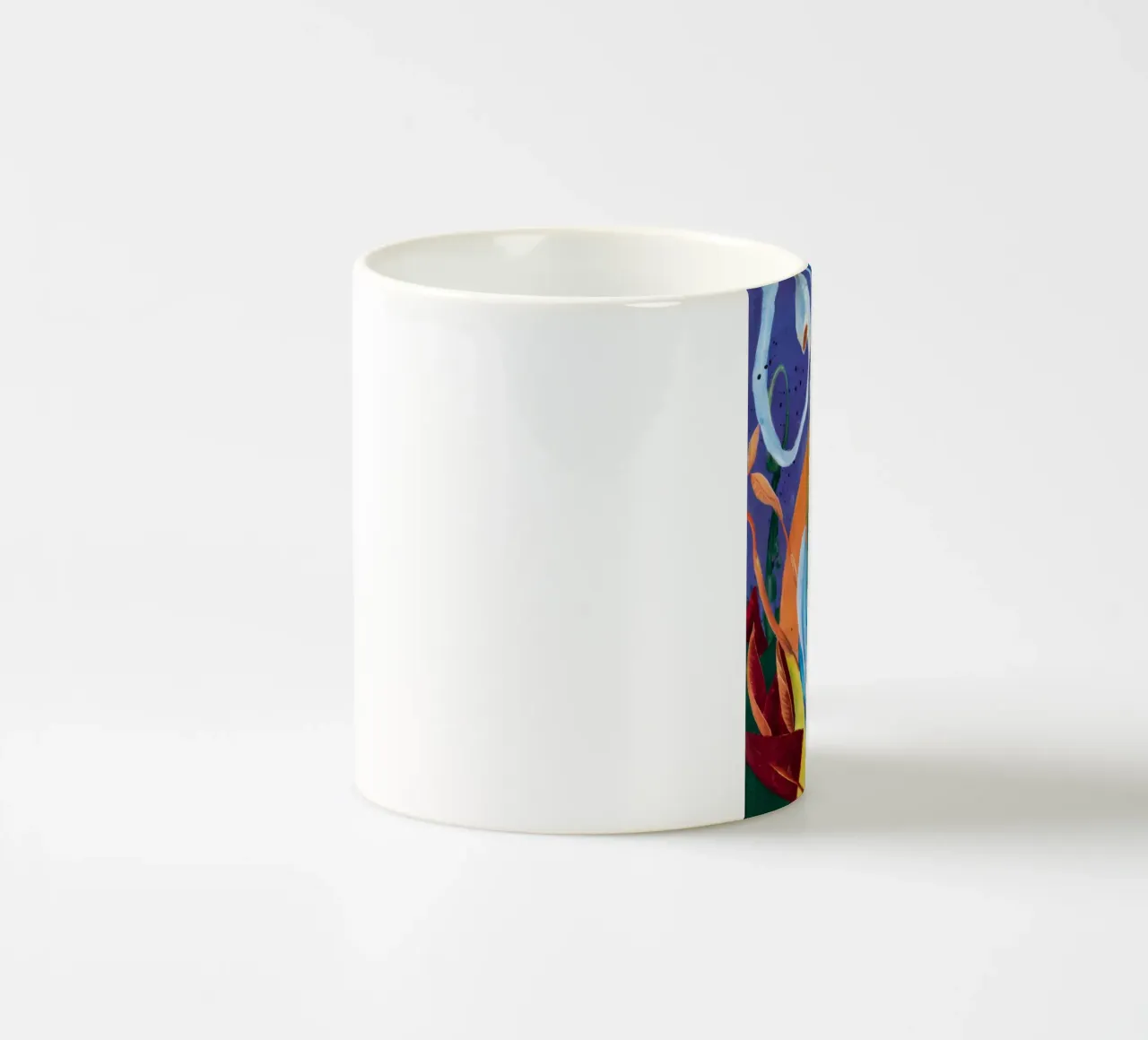 Vitality Vine Swirl ceramic mug by Vivid Reverie