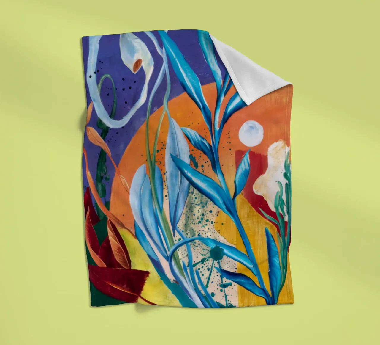 Vitality Vine Swirl coperta in pile da Vivid Reverie